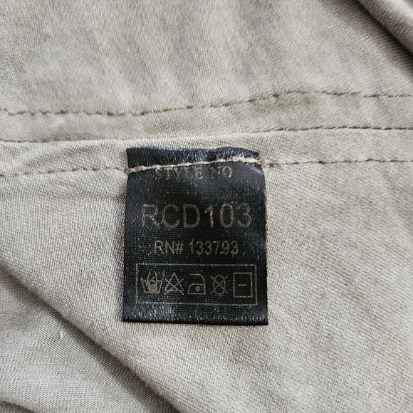 POL Women's Gray/Green Oversized Sleeveless Tunic Size Small, Boho High-Low Hem - Picture 6 of 7